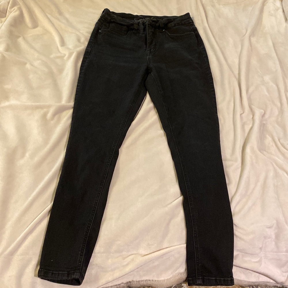 Diane Gilman Womens skinny black jean size 4